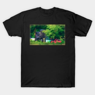 Abandoned Service Garage & Tow Truck T-Shirt